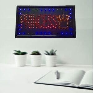 Princess Neon LED Light Sign by Creative Motion Electrical